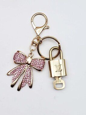 Authentic Louis Vuitton Lock & Key with unbranded Bagcharm, Keycharm, Keychain